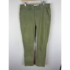 Deus Ex Machina Floyd Stretch Pant Olive Green Mens 32X32 DMP64889 Slim Chino